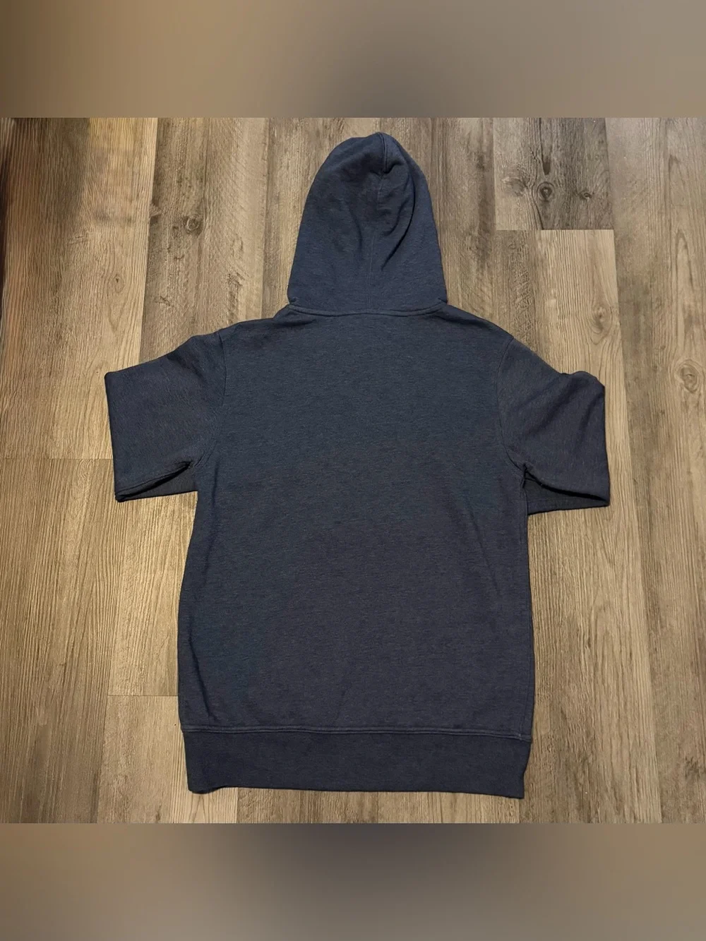 The North Face Men's Dark Blue Pullover Hoodie with White Logo